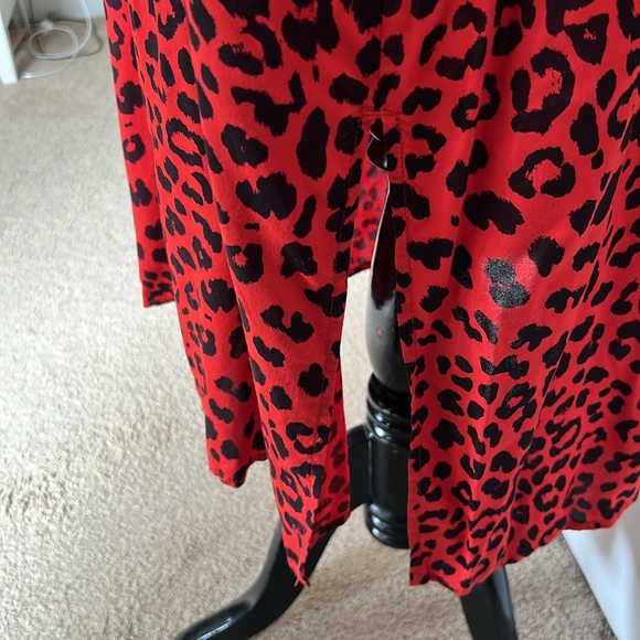 NWT Arizona Jean Co Red and Black Leopard Print Slip Dress Womens Sz XXL - Picture 10 of 13